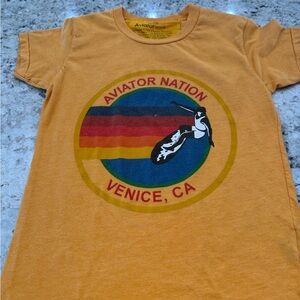 Aviator Nation Kids Yellow Graphic Tee